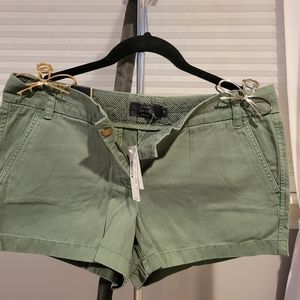 Green Chino J. CREW Shorts